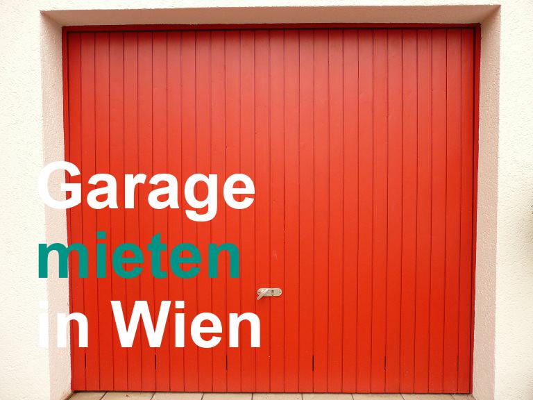Garage mieten in Wien Abstellplatz.info